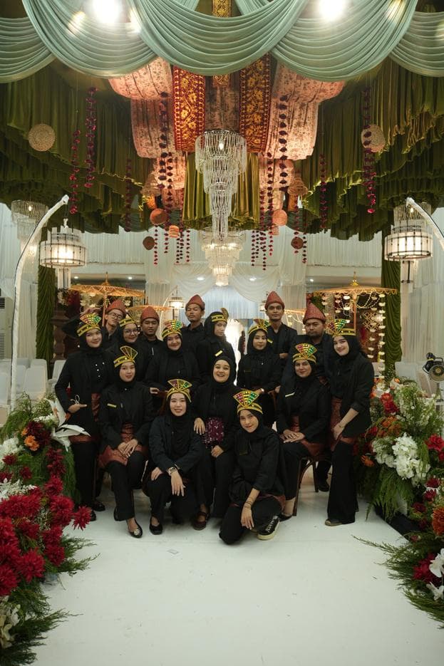 Ceremonial stage setup and luxury hall decoration styled by ByDaisy